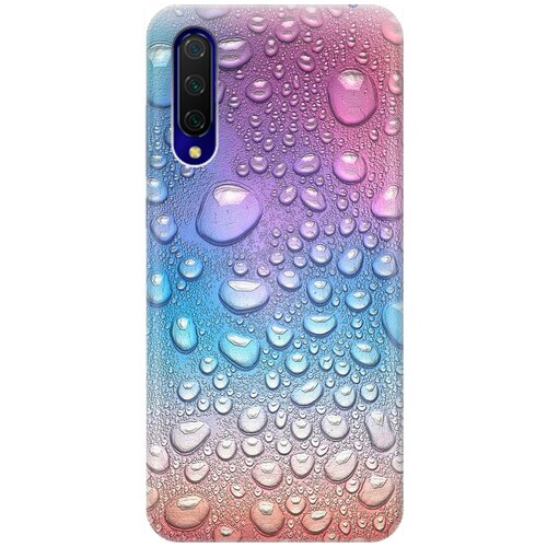 фото Силиконовый чехол на xiaomi mi 9 lite / cc9 / сяоми ми 9 лайт / ми сс9 с принтом "множество капель" gosso