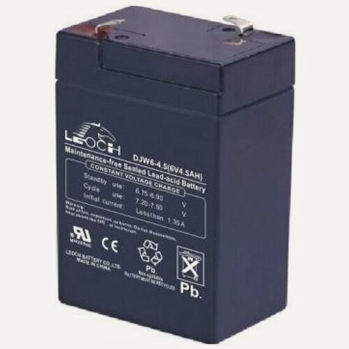 Изображение товара Аккумулятор Leoch DJW 6-4,5 (6В, 4,5Ач,)