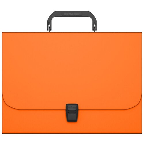ErichKrause Портфель пластиковый с 12 отделениями Matt Neon A4, оранжевый