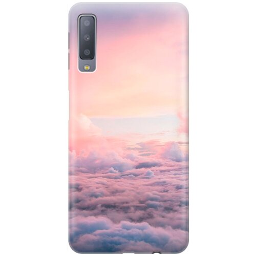 фото Силиконовый чехол на samsung galaxy a7 (2018) / самсунг а7 2018 с принтом "высоко над облаками" gosso