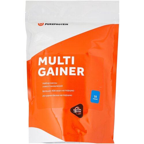 Гейнер Pure Protein Multi Gainer, 1000 г, двойной шоколад гейнер pureprotein pure protein multi gainer банан 1000 г