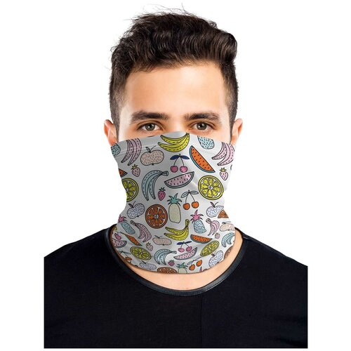 фото Универсальный бафф маска joyarty "фруктовый арт"