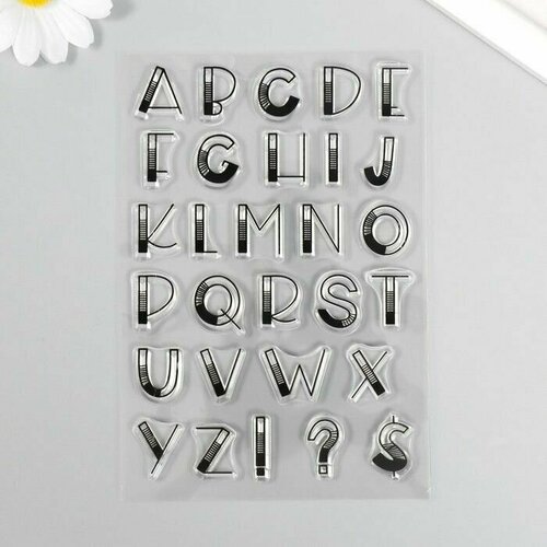 Штамп для творчества силикон Буквы. Америка 30х 16х11 см