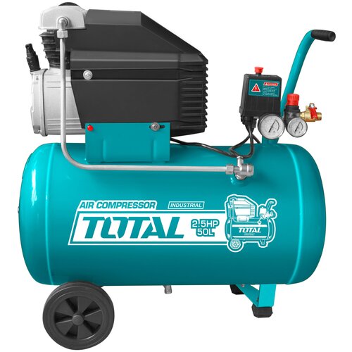 Компрессор масляный TOTAL TC125506, 50 л, 1.8 кВт компрессор dgm ac 153 260 л мин 8 атм коаксиальный масляный ресив 50 л 220 в 1 80 квт