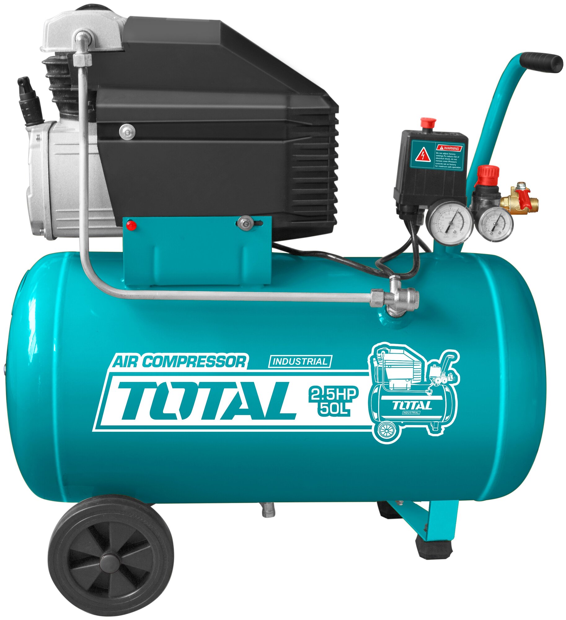 Компрессор масляный TOTAL TC125506 50 л 1.8 кВт