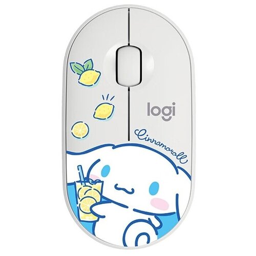 Беспроводная компактная мышь Logitech M350 Pebble Cinnamoroll - Lemon белый 299000₽