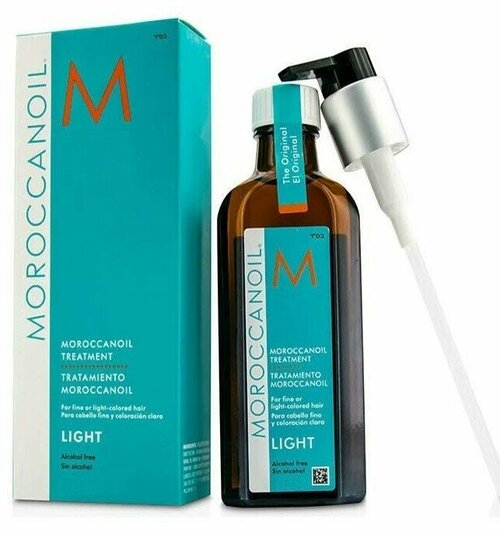 Moroccanoil Oil Light Treatment for Blond or Fine Hair - Восстанавливающее и защищающее несмываемое масло для светлых или тонких волос 100 мл