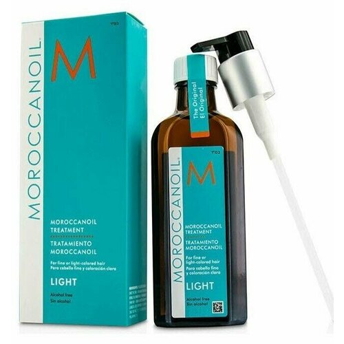 Moroccanoil Oil Light Treatment for Blond or Fine Hair - Восстанавливающее и защищающее несмываемое масло для светлых или тонких волос 100 мл