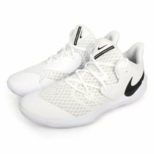 Кроссовки NIKE CI2964-100-8, волейбольные, размер 8 US, черный, белый