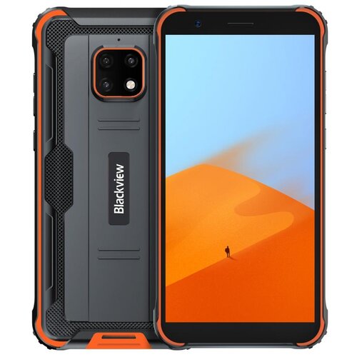 фото Смартфон blackview bv4900, черный/оранжевый