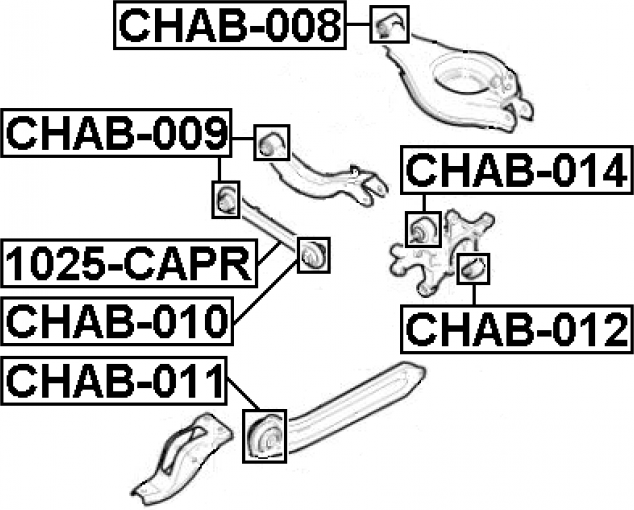 Сайлентблок FEBEST CHAB008 - фотография № 2