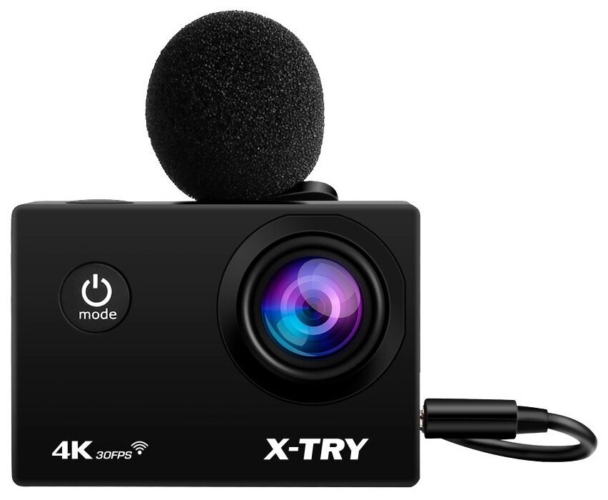 Экшн-камера X-TRY XTC194 EMR UltraHD, 3840x2160, черный