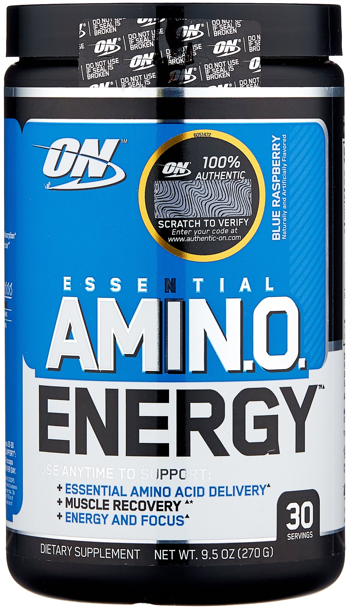 OPTIMUM NUTRITION Amino Energy 30 порц (Blue raspberry)