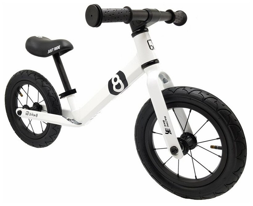 Беговел детский Bike8 - Racing 12"- AIR (White)