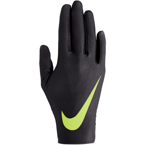 фото Перчатки флис nike pro warm women's liner gloves xs black/black/volt