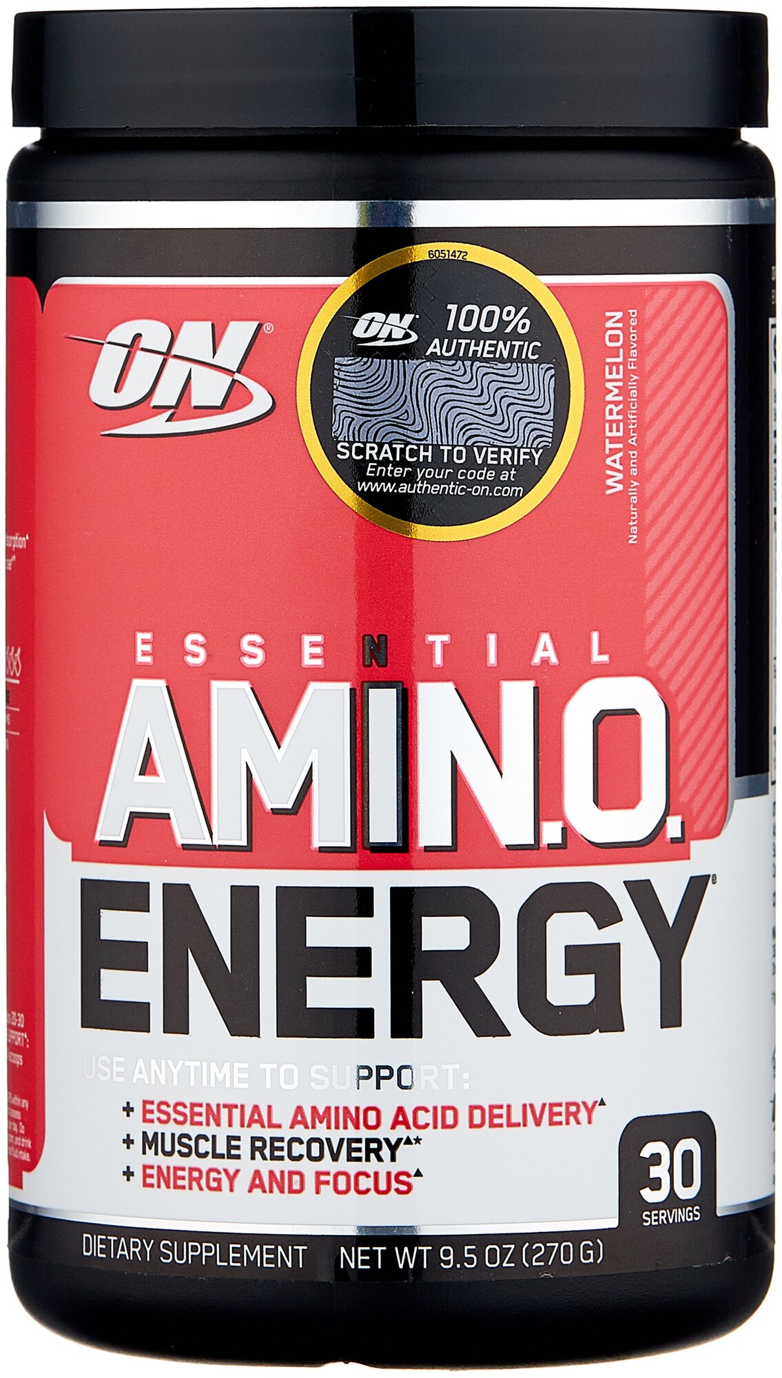 Аминокислоты и BCAA для спорсменов Optimum Nutrition Essential Amino Energy 9,5 oz Watermelon