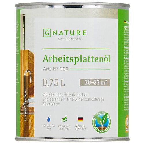 Масло GNATURE 220 Arbeitsplattenöl, бесцветный, 0.75 л