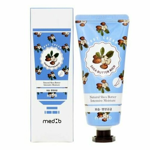 Увлажняющий крем для ног с маслом ши, MEDB Shea Butter Rich Foot Cream,70мл