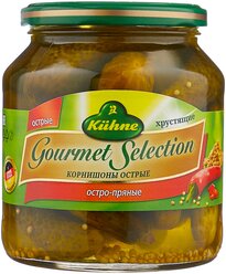 Корнишоны острые Gourmet Selection Kuhne, 530 г