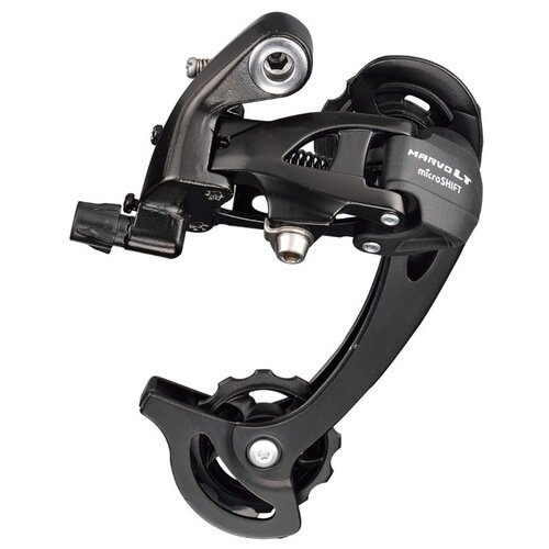 Переключатель задний microSHIFT RD-M46L черный звезда rotor chainring q bcd110x4 shimano inner black 36t c01 020 25010 0