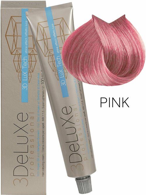 3Deluxe крем-краска для волос 3D Lux Tech корректор, розовый