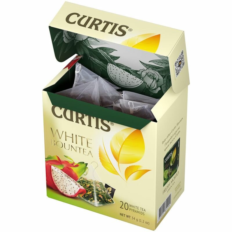 Чай белый Curtis White Bountea ароматизированный в пирамидках, 20х2.9 г - фото №13