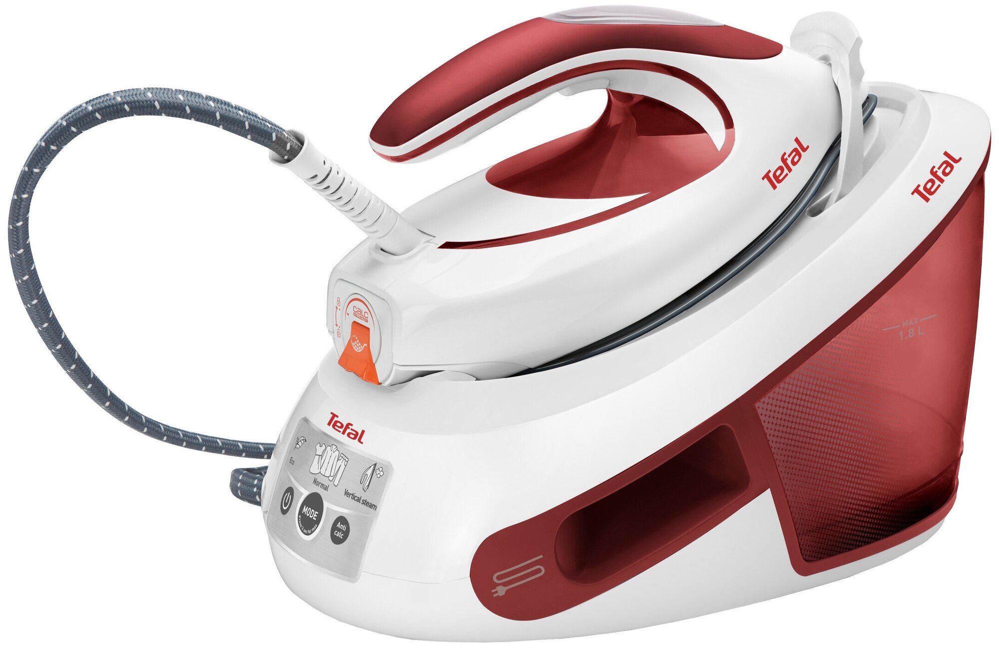 Паровая станция TEFAL SV8030E0 белый/красный