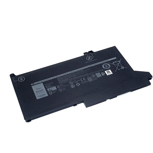 Аккумулятор 0G74G для ноутбука Dell Latitude E7280 11.4V 42Wh (3680mAh) черный аккумулятор для ноутбука dell latitude e7280 dj1j0 11 4v 3600mah oem