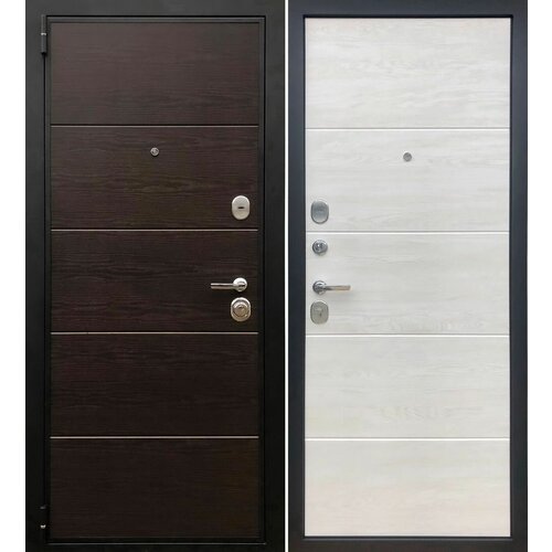 Входная дверь Дверной Континент Белград Дуб Мадейра 960х2050 Левая