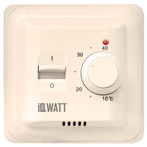 Терморегулятор IQWATT Thermostat M слоновая кость терморегулятор iqwatt iq climatiq рт слоновая кость