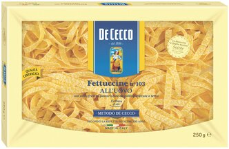 De Cecco Макароны Fettuccine n°103 all'uovo, 250 г