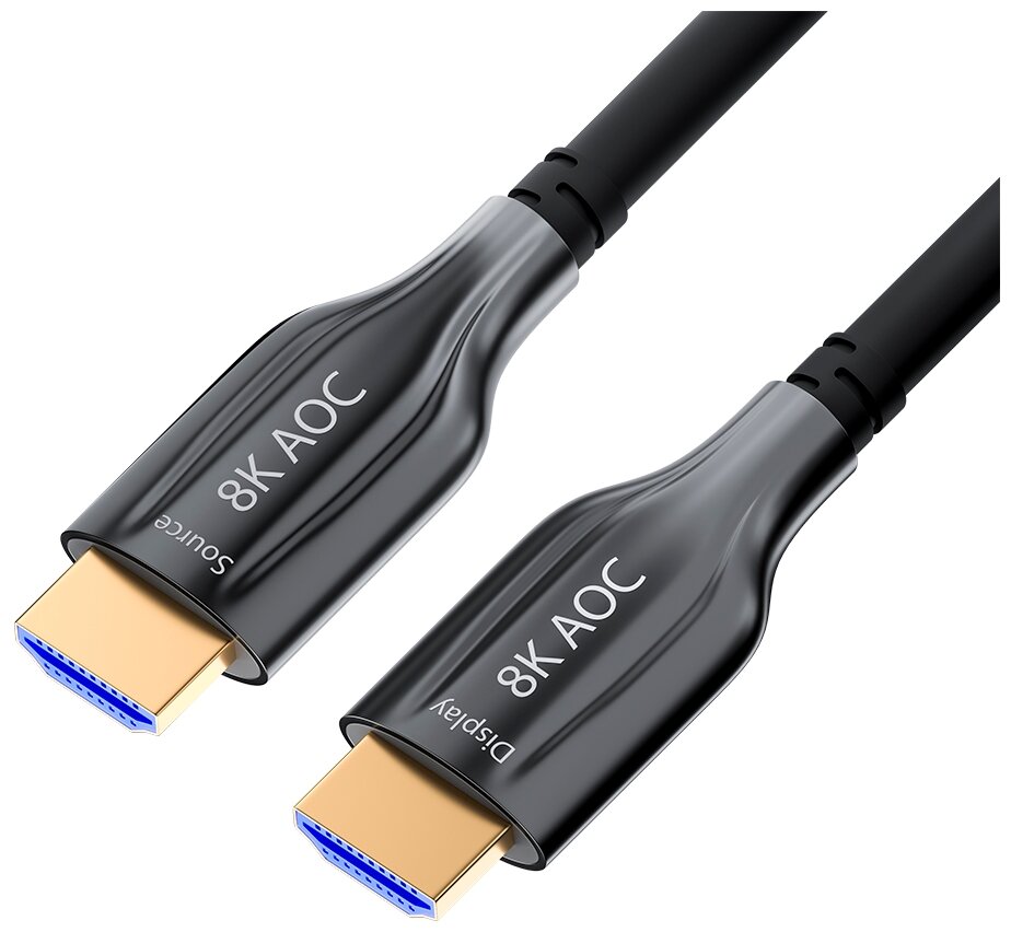 GCR Кабель 30m оптический HDMI 2.1 8K 60Hz, для подключения SmartTV, AppleTV, XBOX Series X, PS5, GCR-52440