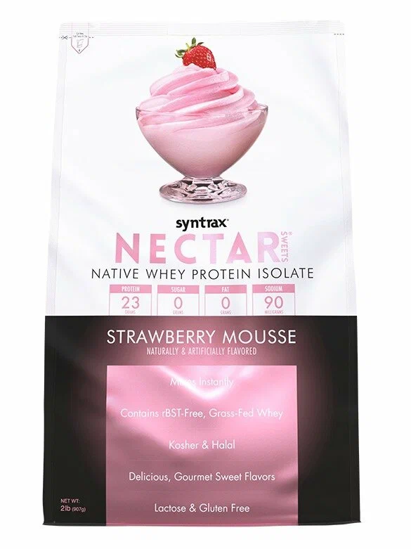 Изолят протеина SYNTRAX Nectar Sweets 907 г, Клубника со Сливками