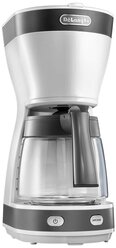 Кофеварка капельная De'Longhi ICM 16210, белый/серебристый