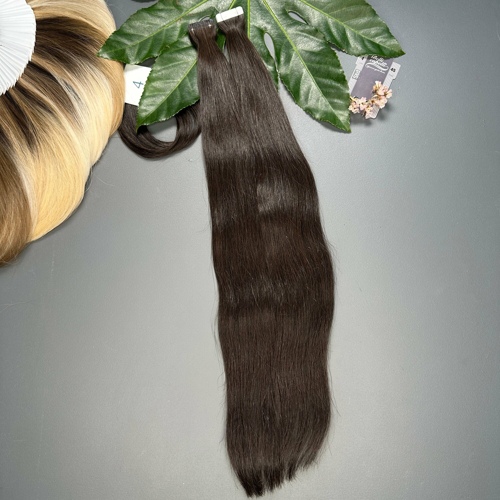 Волосы Belli Capelli славянские стандарт на ленте 2,8см №4 45см (20 лент)
