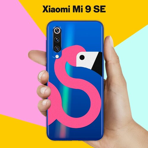 Силиконовый чехол на Xiaomi Mi 9 SE Фламинго / для Сяоми Ми 9 СЕ чехол книжка на xiaomi mi 9 se сяоми ми 9 се c принтом город у моря золотистый