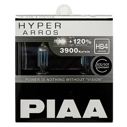 фото Лампа галоген hyper arros (type hb4) (3900k) 50w 2 шт. (производитель: piaa he910hb4)