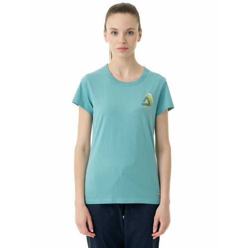 фото Футболка dolomite, размер xs, голубой, зеленый