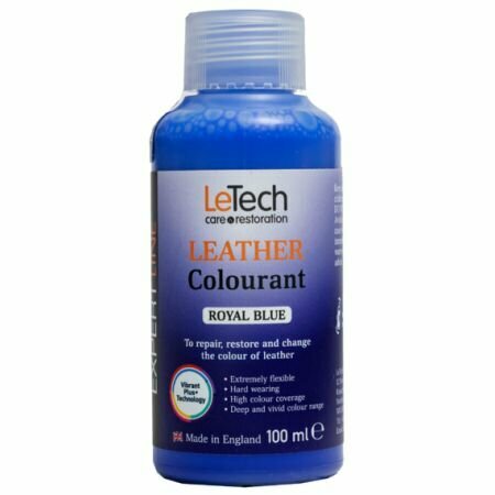 LeTech Краска для кожи Leather Colourant 100 мл, Royal Blue (королевский синий) - фотография № 2