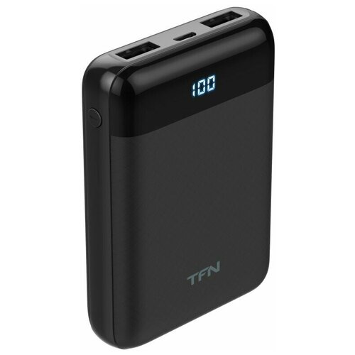 Внешний аккумулятор TFN 10000mAh Mini LCD черный