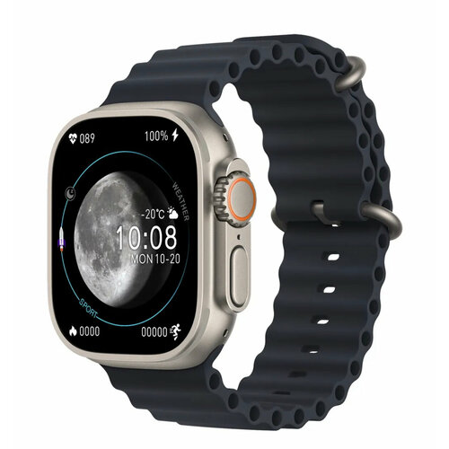 Смарт часы HK8 PRO MAX Smart Watch AMOLED 2023 iOS Android черные 389000₽