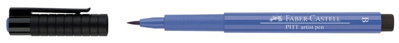 Ручка капиллярная Faber-Castell "Pitt Artist Pen Brush" цвет 143 синий кобальт, пишущий узел "кисть"