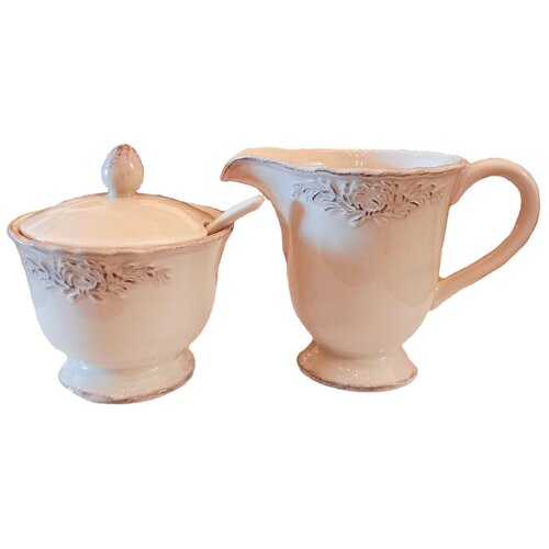 Набор сахарница и молочник 