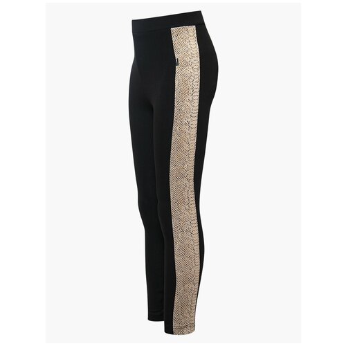 фото Леггинсы nota bene размер 146, черный/золотистый