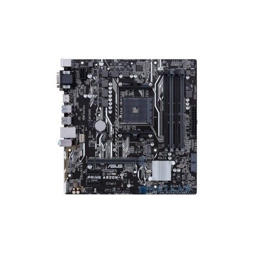 Asus Материнская плата ASUS PRIME A320M-A RTL Soc-AM4 AMD A320 4xDDR4 mATX AC`97 8ch(7.1) GbLAN RAID+VGA+DVI+HDMI