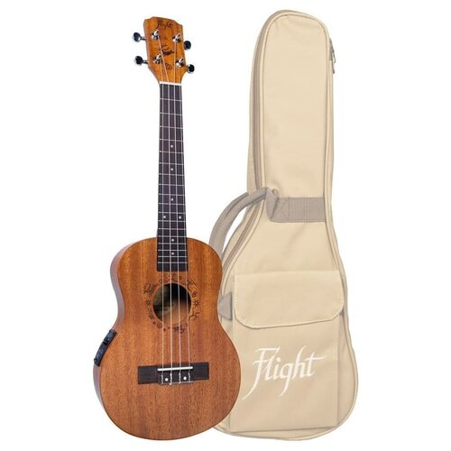 Укулеле с подключением Flight DUT 34 CEQ MAH/MAH укулеле flight dut 34 eq mah mahogany