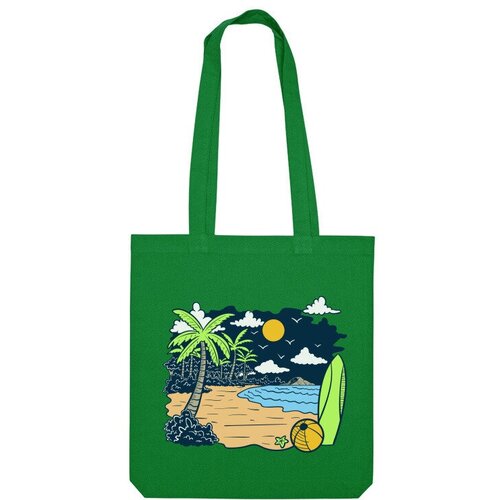 фото Сумка пляжная us basic, зеленый
