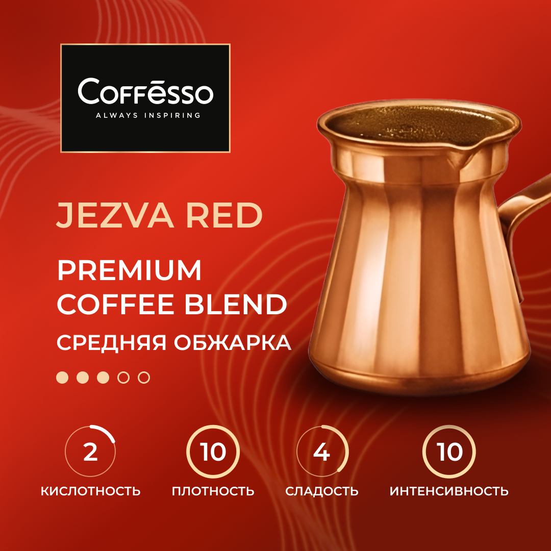 Кофе молотый Coffesso Jezva Red, 200 г — фото 1