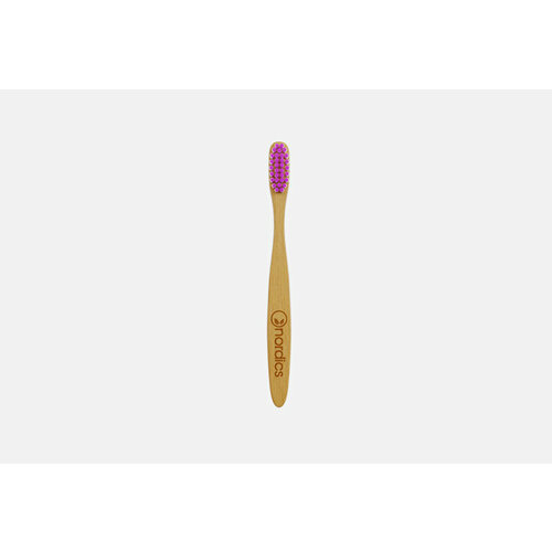 Детская зубная щетка бамбуковая, pink bristles