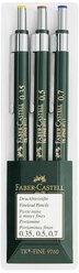 Faber-Castell Набор 3 механических карандаша TK-Fine 9760, HB, 0,35/0,5/0,7 мм